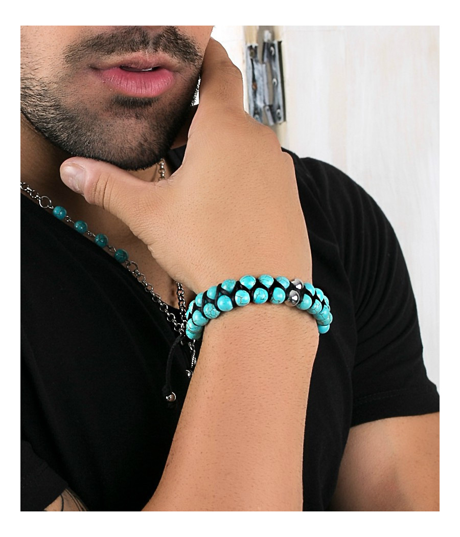 AQUA (PULSERA SHAMBALLA)