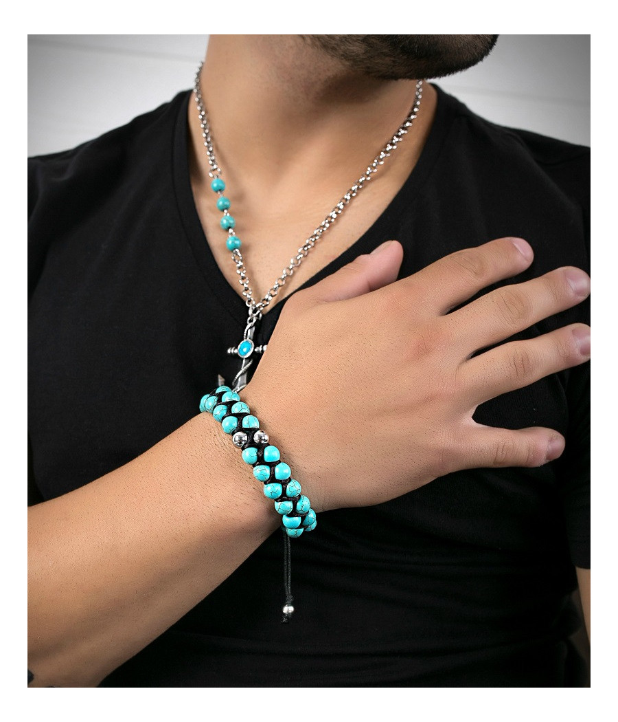 AQUA (SHAMBALLA BRACELET)