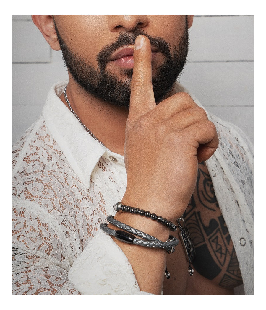 GRAY LUXE (Dúo pulseras)